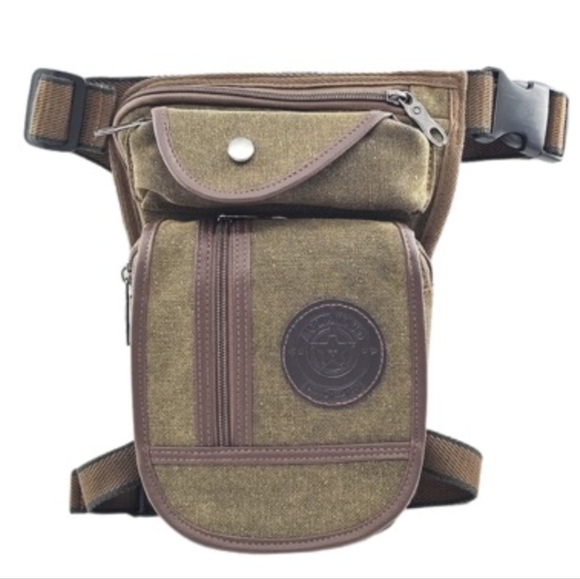 Multi pocket heavy duty canvas thigh drop waist Bag UNISEX!
